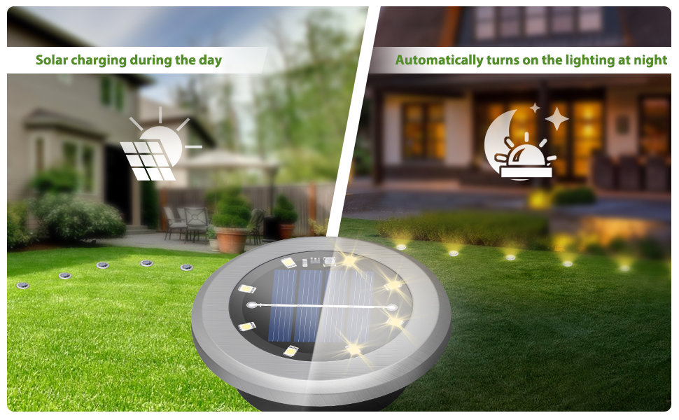 12 Paquetes Luces Solares LED Exterior Jardin