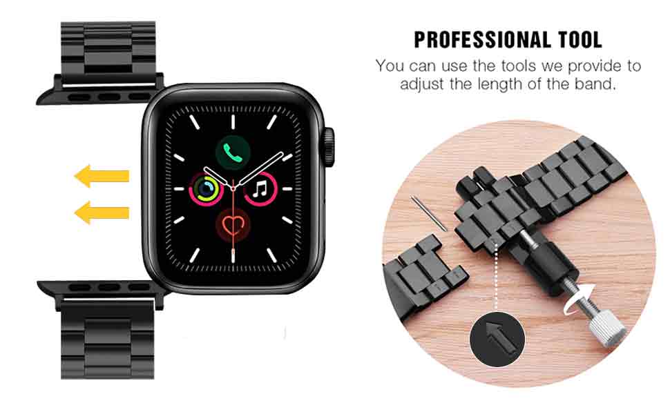 Metal de Acero Inoxidable Correas para Apple Watch