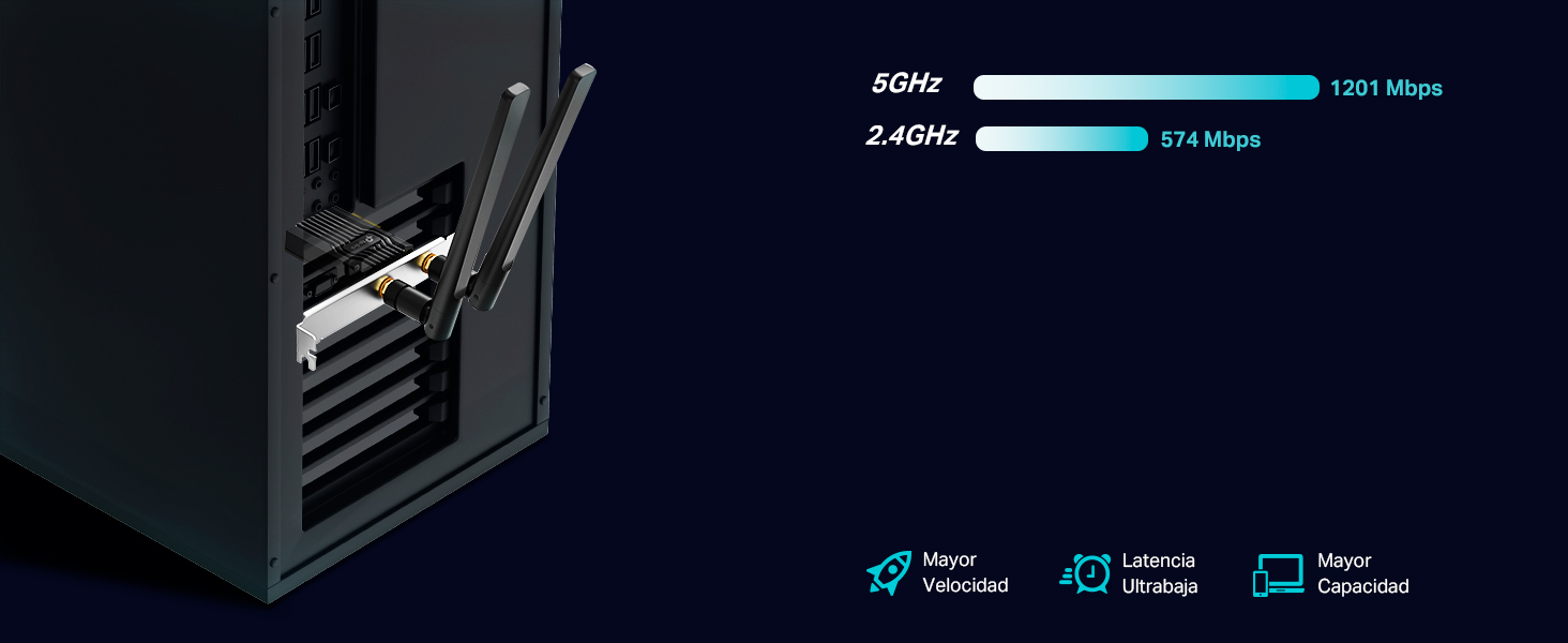 Archer TX20E - Adaptador PCIe Wi-Fi 6 AX1800 Bluetooth 5.2