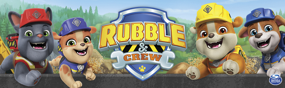 patrulla canina, Rubble crew, figuras de juguete