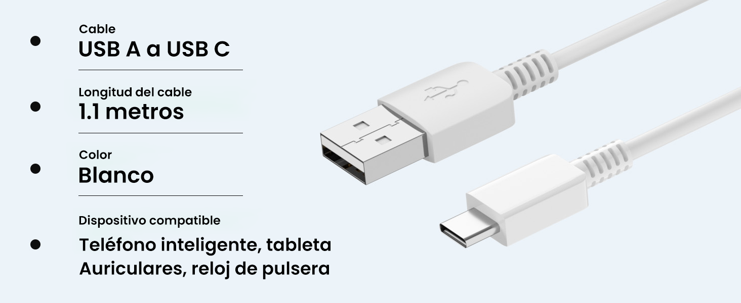 15W Cargador Carga Rápida Tipo C para Samsung Galaxy