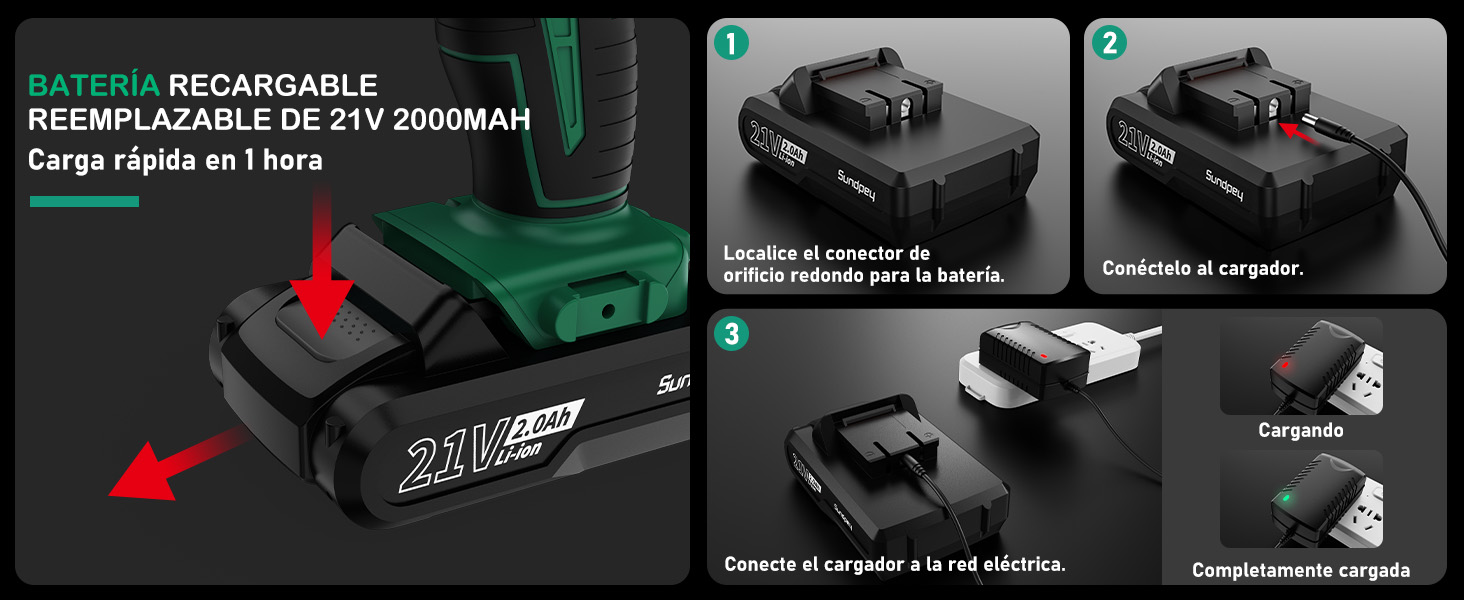 taladro a bateria