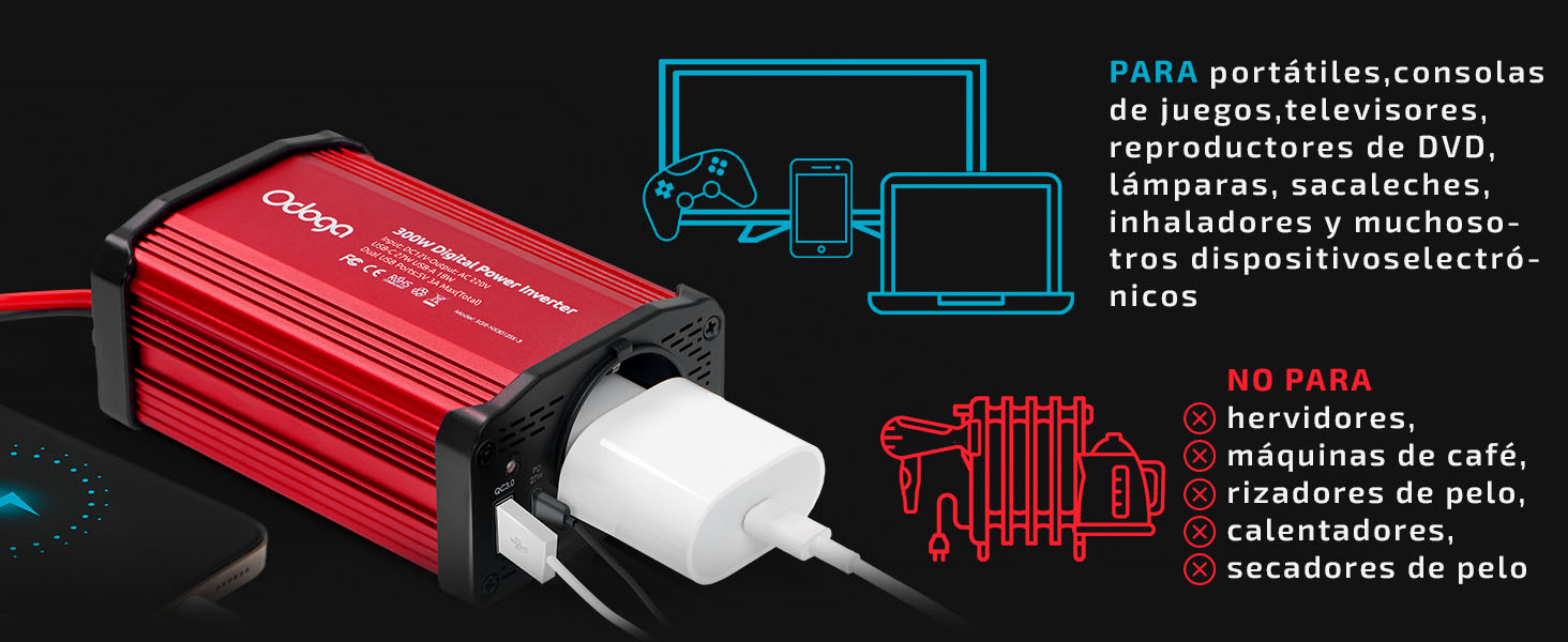 Odoga Inverter Black 300W
