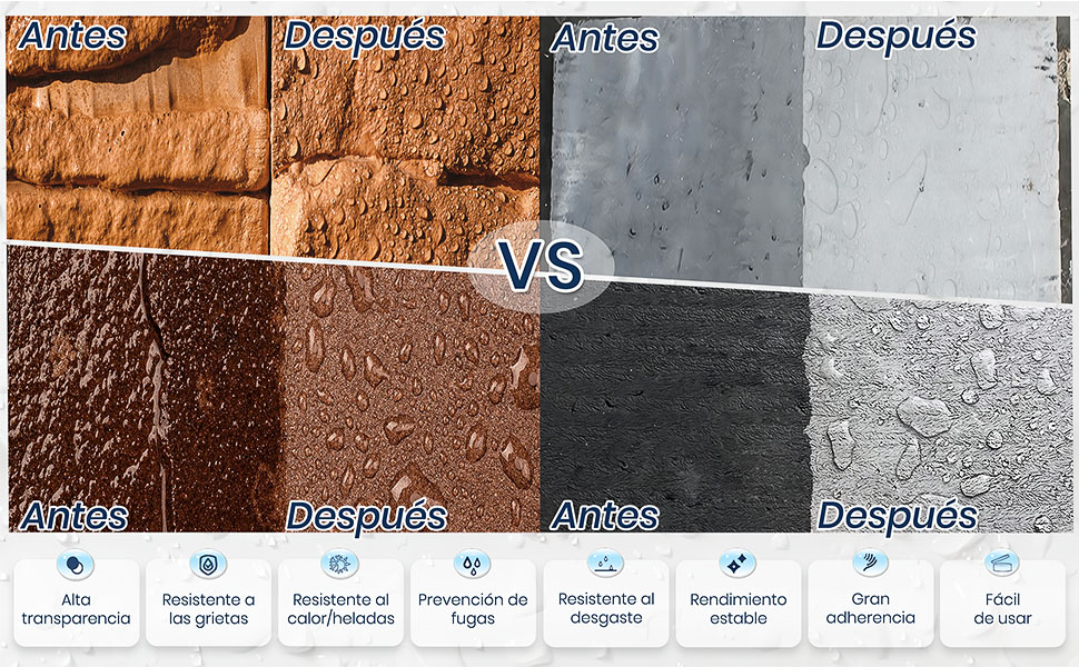 sellador de fugas transparente sellador impermeable invisible sellador exterior impermeable