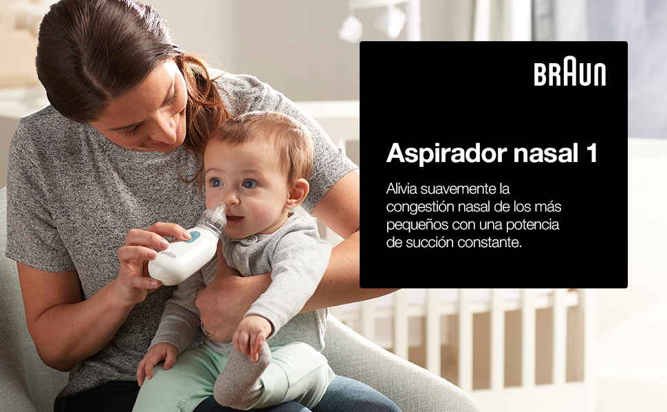 Braun; Aspirador Nasal; Eléctrico; Todas las Edades; Congestión Nasal; Rápido; Suave
