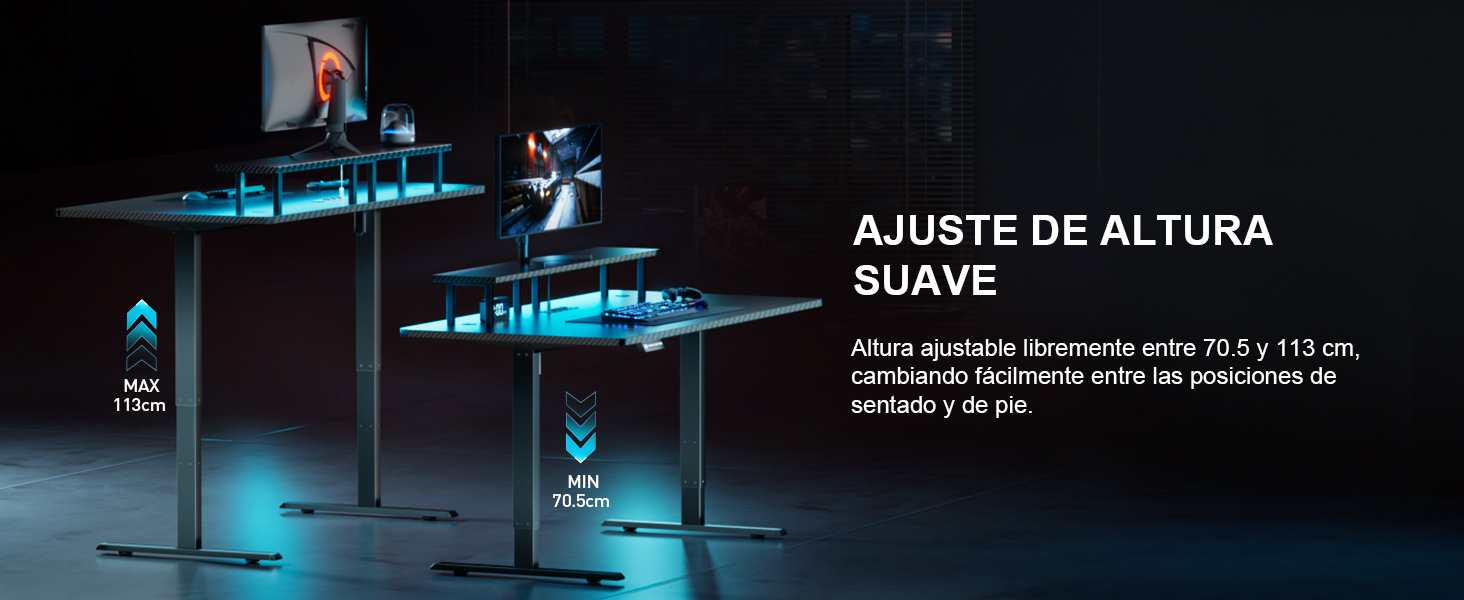 escritorio ajustable en altura