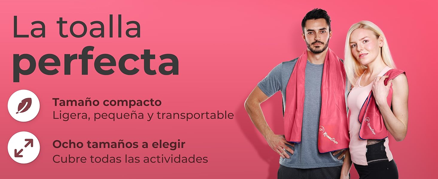 Toalla de microfibra, toalla de microfibra, viaje, playa, baño, equipaje de mano, secado rápido