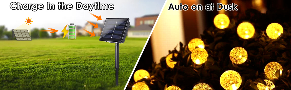 guirnaldas luces exterior solar