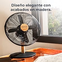 ventilador de sobremesa mesa eléctrico pie silencioso suelo potente ventilación aire frío verano