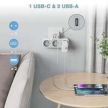 Enchufe Múltiple USB
