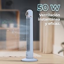 Ventilador de torre EnergySilence 1090 Skyline Retro Smart Blue