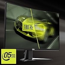 Tasa de refresco de 180 Hz y tiempo de respuesta GtG de 0,5 ms