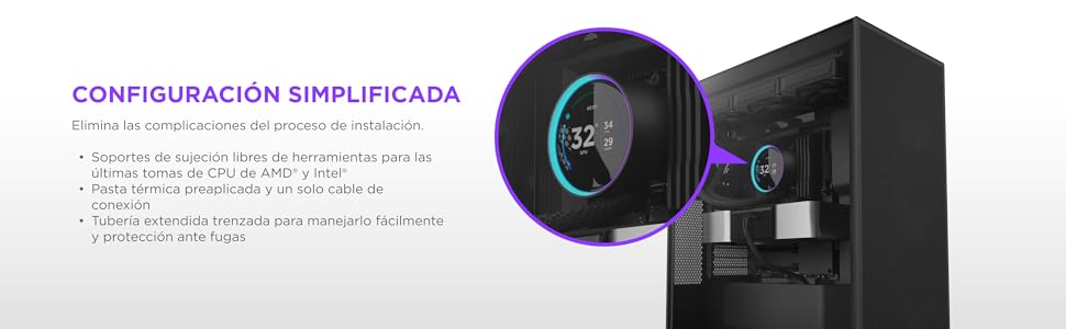 refrigeracion liquida cooler ventilador 120mm disipador 360mm 280mm 240mm kraken elite aio