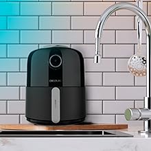 freidora sin aceite de aire caliente air fryer de 2,5 Litros dietética potencia 1200 W horno cocina