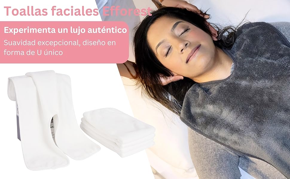 Toalla faciale microfibra Toalla spa Toalla profesional tratamiento equipo soft esteticista Toalla