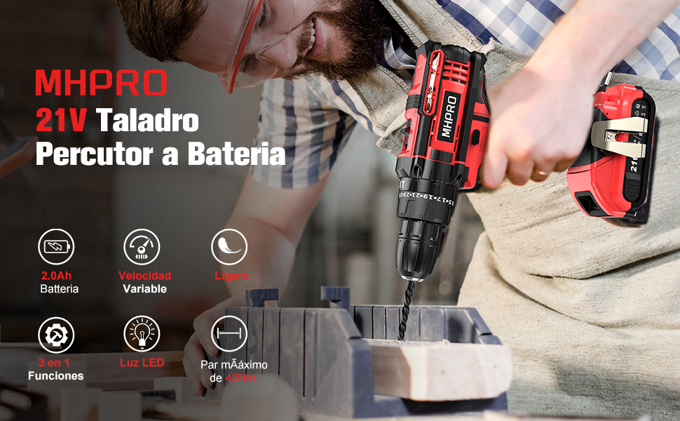 Taladro Percutor a Bateria