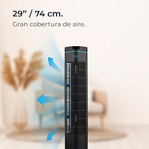 ventiladores de pie; ventiladores; ventilador de suelo; ventilador torre; ventilador pie silencioso