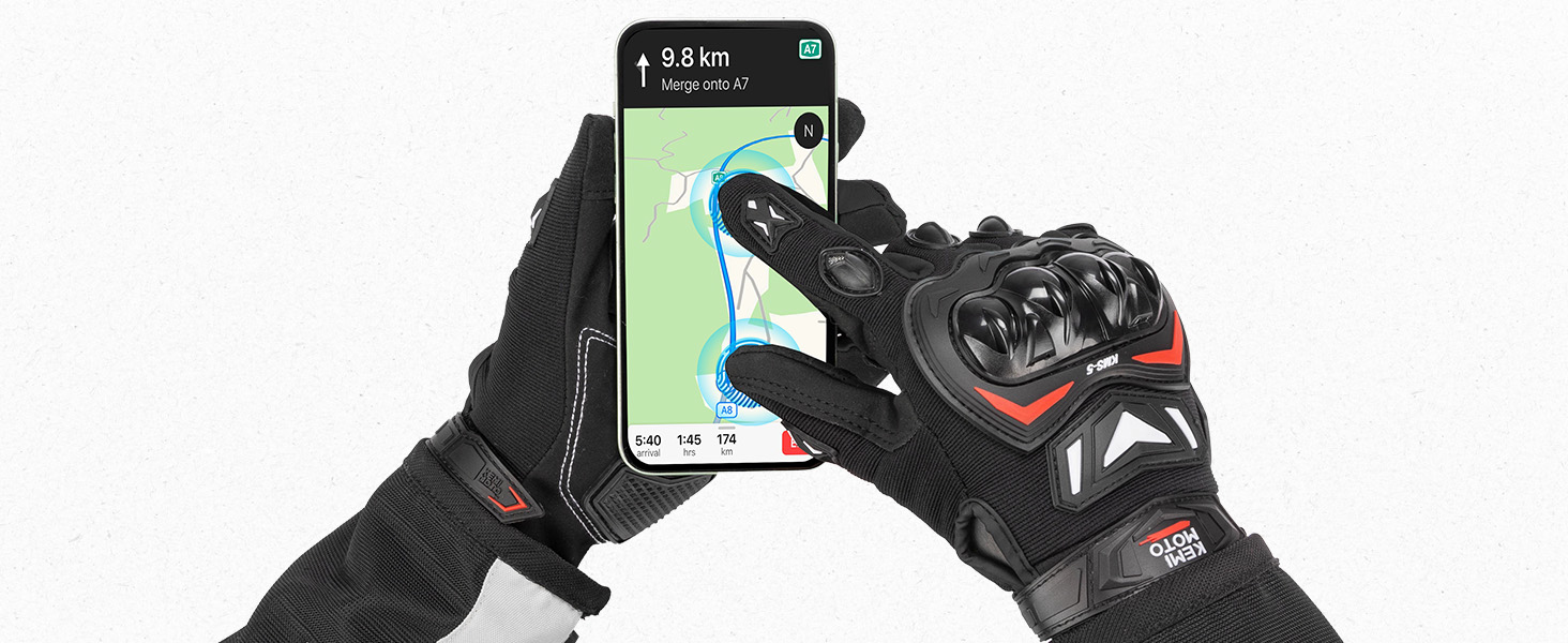 guantes moto hombre