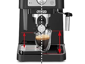 EC260, stilosa, delonghi, cafetera de bomba tradicional