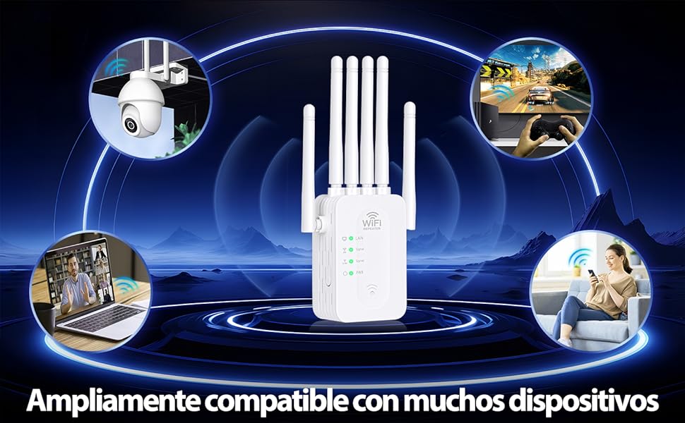 Ampliamente compatible con muchos dispositivos