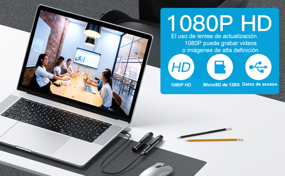 1080P Camara Espia Bolígrafo