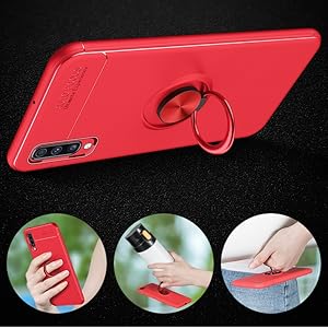 Funda Samsung Galaxy A50 con Anillo Imán placa metálica
