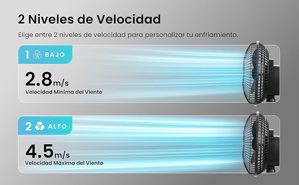 2 niveles de velocidad