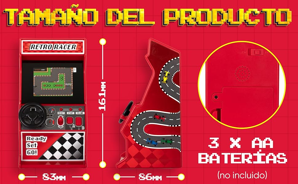 Máquina arcade de carreras retro Orb