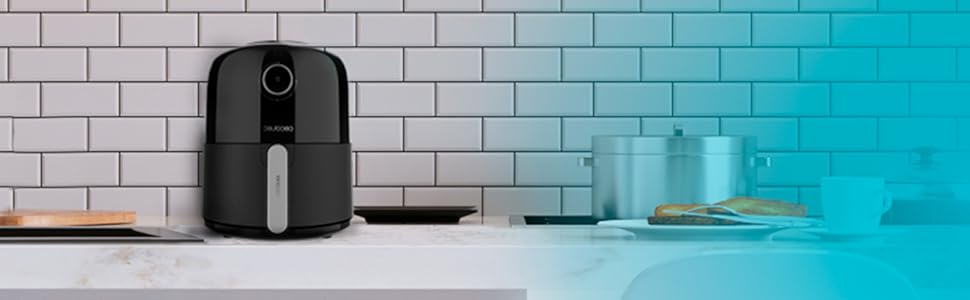 freidora sin aceite de aire caliente air fryer de 2,5 Litros dietética potencia 1200 W horno cocina