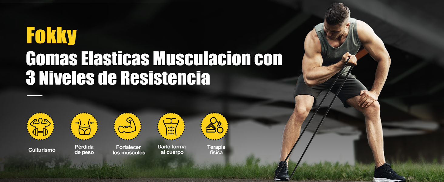 bandas elásticas musculación