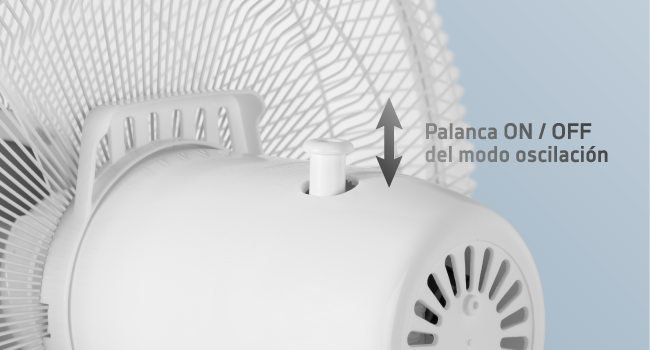 Palanca del modo oscilación del ventilador de pie Orbegozo SF 0147