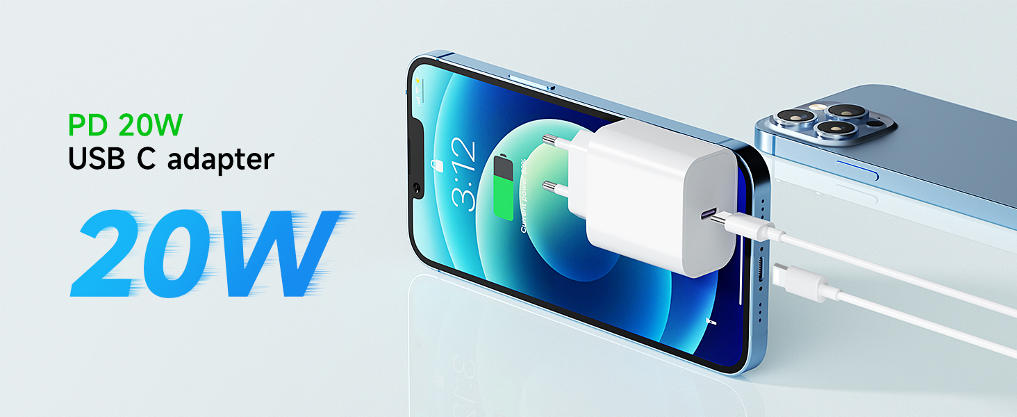 cargador para iphone carga rapida 20w cargador carga rapida for iphone 14 carregador usb c enchufe