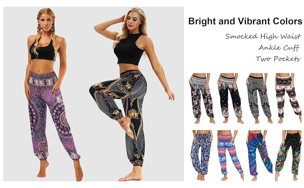 Mujer Pantalones Hippies Tailandeses