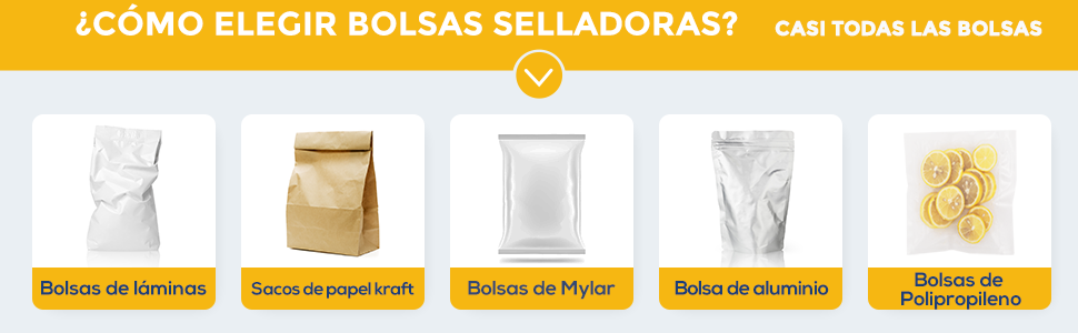 ¿Cómo elegir bolsas selladoras?