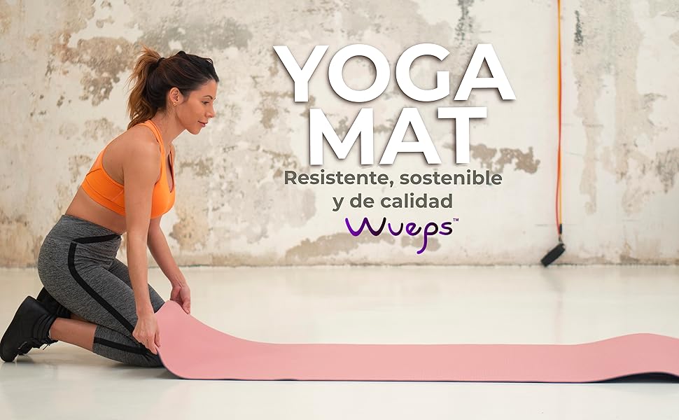 yoga de mat rosa wueps