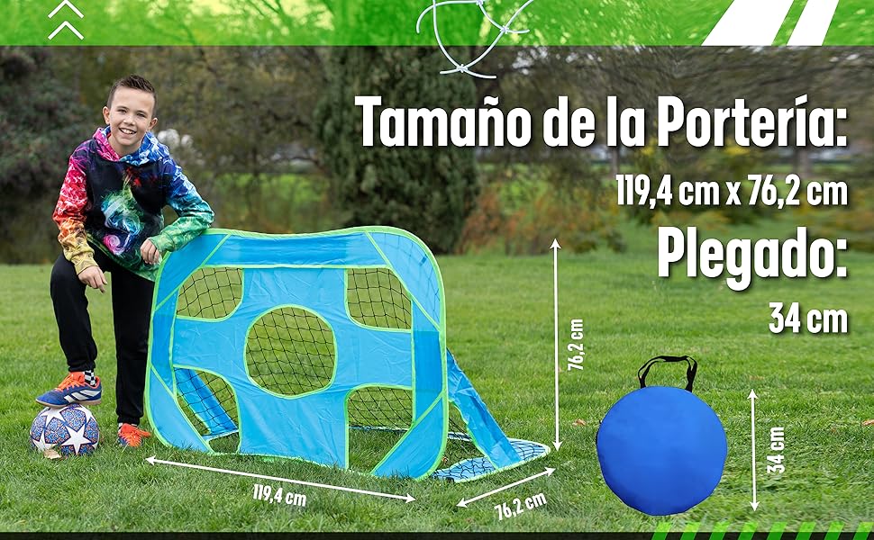 Porteria futbol plegable