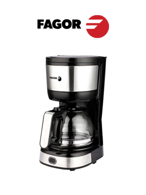 Fagor Wakeup Must – Cafetera de Goteo 0,6L, Jarra de Cristal, Apagado Automático y Diseño Elegante