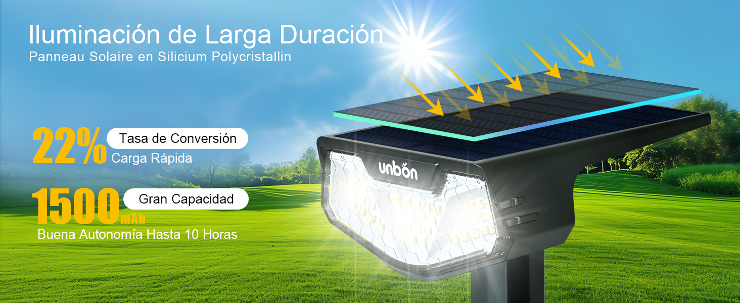 focos solares exterior jardin