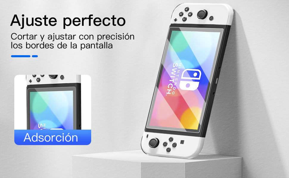 Nintendo Switch (modèle OLED) Protector de pantalla de vidrio templado