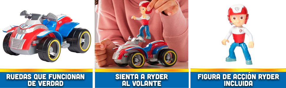 Quad y figura Ryder Patrulla Canina, Paw Patrol
