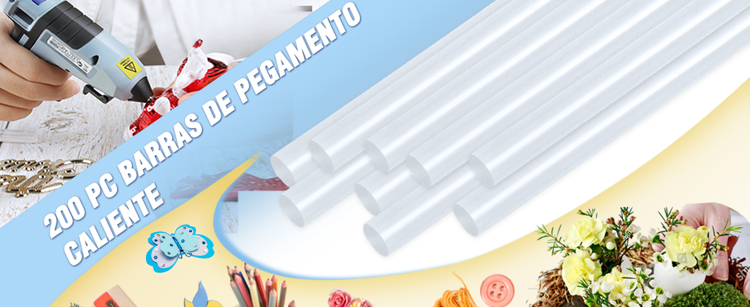 200 Piezas Pegamento Termofusible