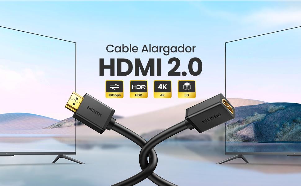 cable alargador hdmi