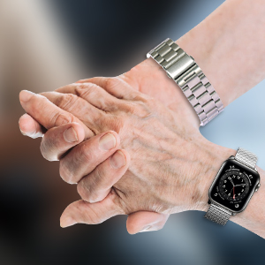 correa apple watch negro plata 2 atascado 44mm