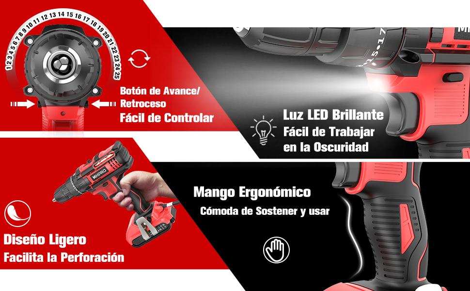 Taladro Percutor a Bateria