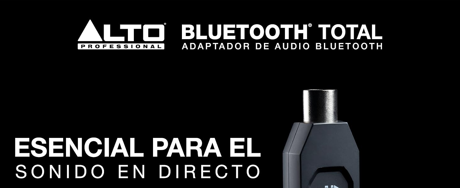 Alto Professional Bluetooth Total 2 - Receptor Bluetooth recargable con XLR para mesa de mezclas