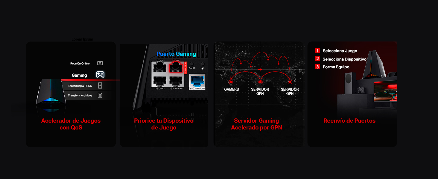 Archer GXE75 - Nuevo Router Gaming Wi-Fi 6E AXE5400 de Triple Banda