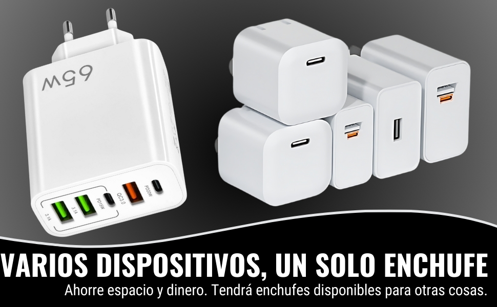 CARGADOR CARGA RAPIDA IPHONE PARA IPHONE SAMSUNG XIAOMI HUAWEI, adaptador tipo c
