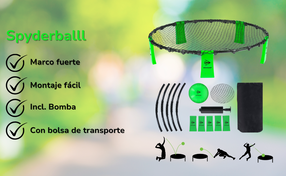 voleibol, swingball, Dunlop, spyderball, juego