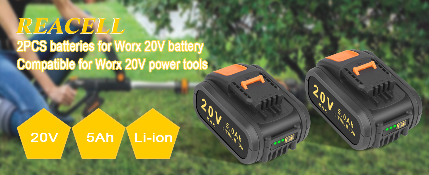 Batería de repuesto para Worx 20V WA3551