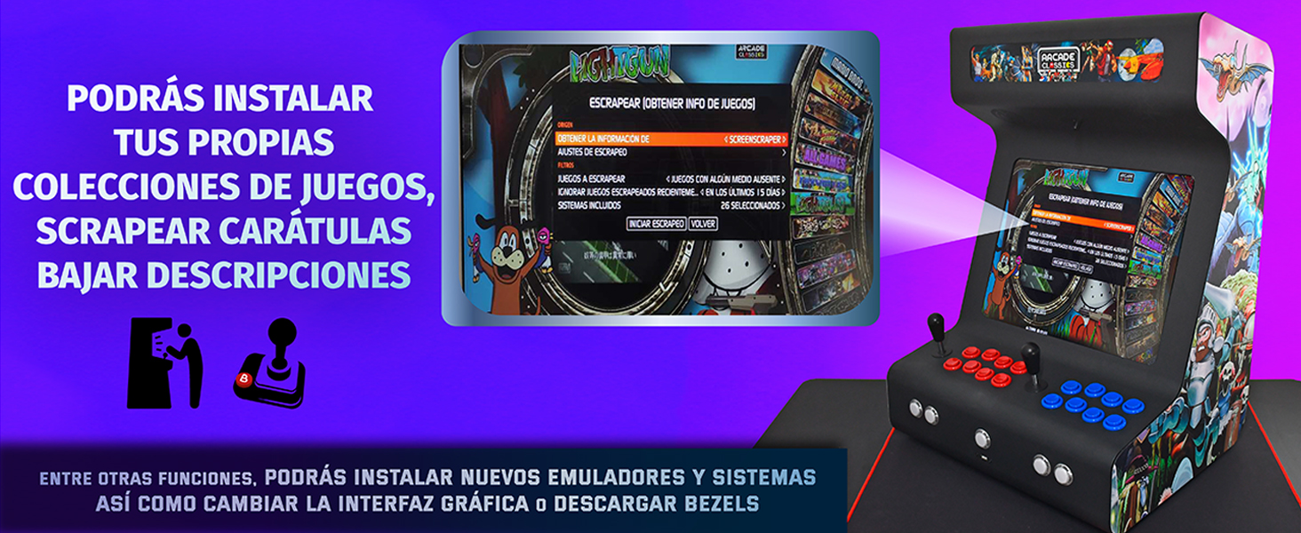 batocera, flex arcade, bartop flex arcade, borne arcade, maquina recreativa